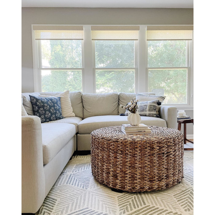 Dash and Albert Rugs Karari Looped/Hooked Wool Geometric Area Rug in Gray/Blue & Reviews Perigold